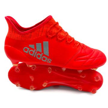Adidas X 16.1 FG Leather - Solar Red/Metallic Silver