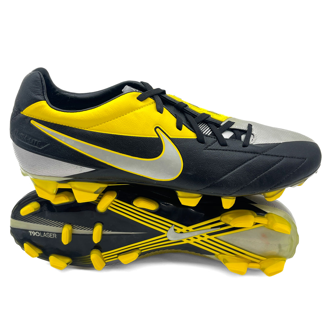nike total 90 laser fg varsity maize black