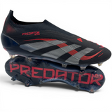 Adidas Predator Elite FG Elite "Stealth Victory - Core Black/Grey Four/Lucid Red"