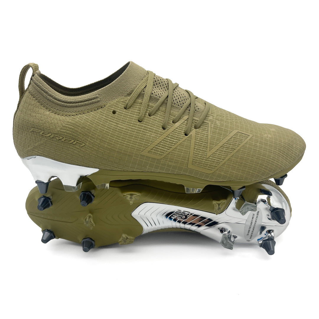 New Balance Furon Elite V8 SG - Stone Island - Boulder/Metallic Silver – Boots Plug, photo 1