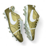 Custom Tongue Nike Premier FG ELITE 'Metallic Gold/White'
