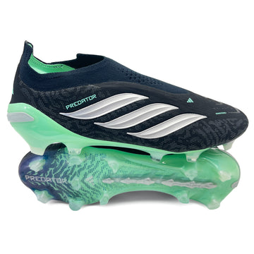 Adidas Predator Elite Laceless FG - Final Rush - Core Black/Silver Metallic/Pulse Mint