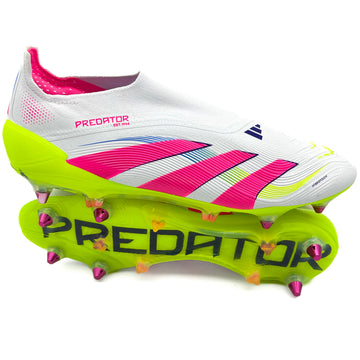 Adidas Predator Elite SG Laceless - Celestial Victory - Cloud White/Lucid Pink/Lucid Lemon
