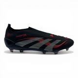 Adidas Predator Elite FG Elite "Stealth Victory - Core Black/Grey Four/Lucid Red"