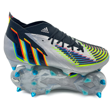 Adidas Predator Edge.1 SG - Elite Beyond Fast - Silver Metallic/Core Black/Team Solar Green – Boots Plug, photo 1