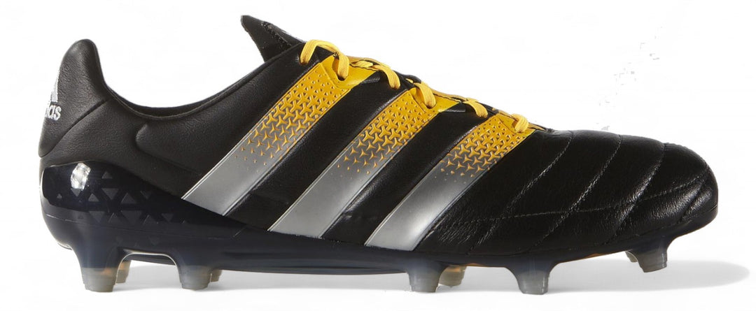 Adidas Ace 16.1 Leather FG/AG - Elite Core Black/Silver Metallic/Solar Gold – Boots Plug, photo 1