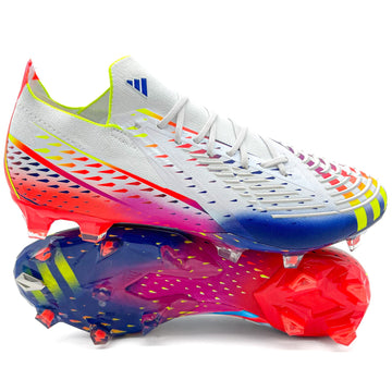 Adidas Predator Edge.1 FG ELITE 'Al Rihla - Footwear White/Solar Yellow/Power Blue'