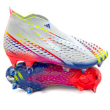 Adidas Predator Edge+ SG 'Al Rihla - Footwear White/Solar Yellow/Power Blue'