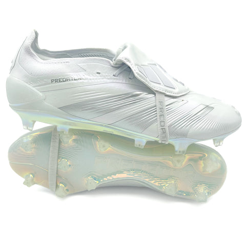 Adidas Predator Fold-over Tongue FG ELITE 'Pearlized - Footwear White/Silver Metallic'