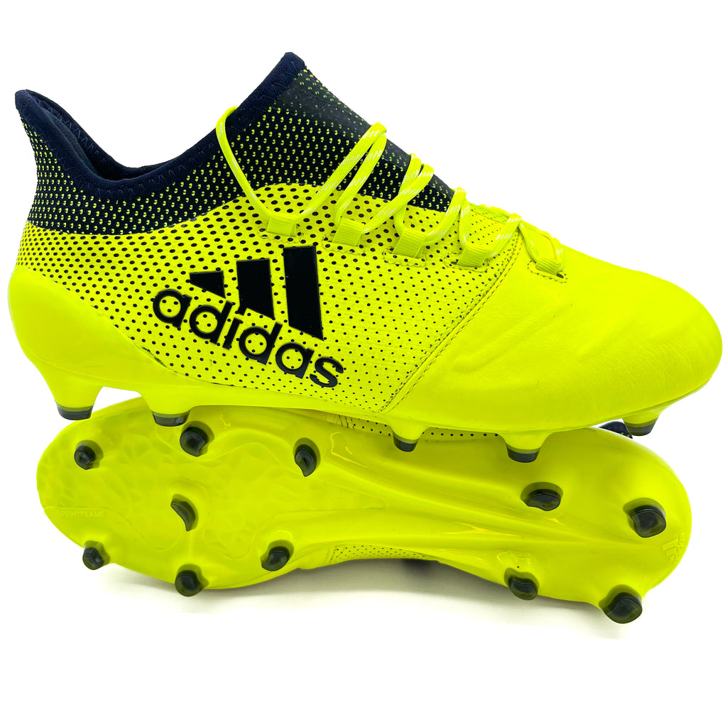 Adidas X 17.1 FG ELITE Leather 'Ocean Storm - Solar Yellow/Legend