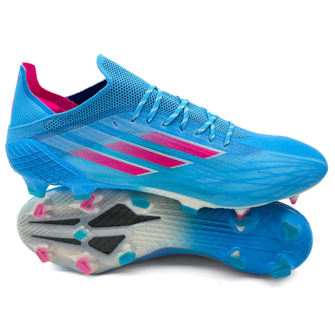 Adidas X Speedflow.1 FG 'Sapphire Edge - Sky Rush/Shock Pink/Footwear White'