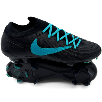 Nike Phantom GX FG Custom Reverse Swoosh - Black/Teal