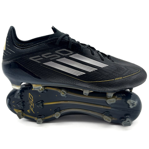 Adidas F50 Elite FG - Dark Spark - Core Black/Iron Metallic/Gold Metallic – Boots Plug, photo 1