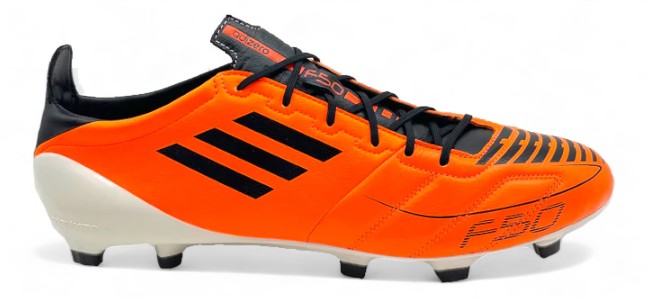 Adidas F50 adiZero II Leather FG - Elite Warning/Black/White – Boots Plug, photo 1