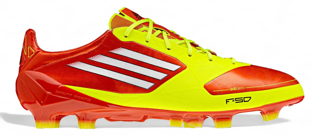 Adidas F50 adiZero Micoach FG - Elite High Energy/White/Electricity – Boots Plug, photo 1