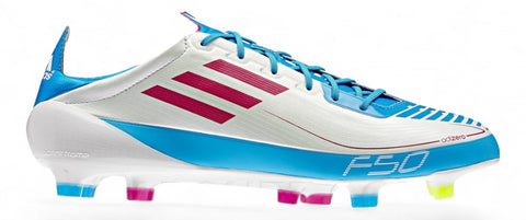 Adidas F50 adiZero Prime FG - Elite White/Radiant Pink/Cyan – Boots Plug, photo 1