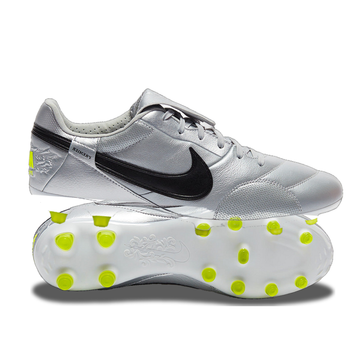 Nike Premier III FG - Metallic Silver/Black/Volt