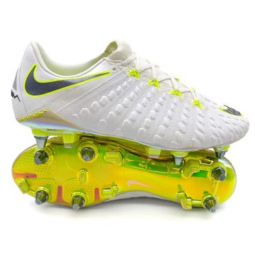 Nike Hypervenom Phantom 3 SG-PRO ELITE 'Just Do It - White/Volt'