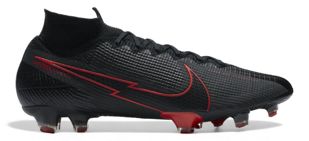 mercurial superfly 7 black and red