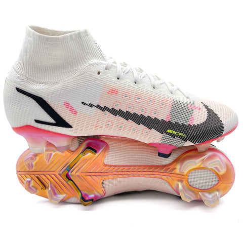 Nike Mercurial Superfly 8 FG 'Rawdacious - White/Bright Crimson/Pink Blast'