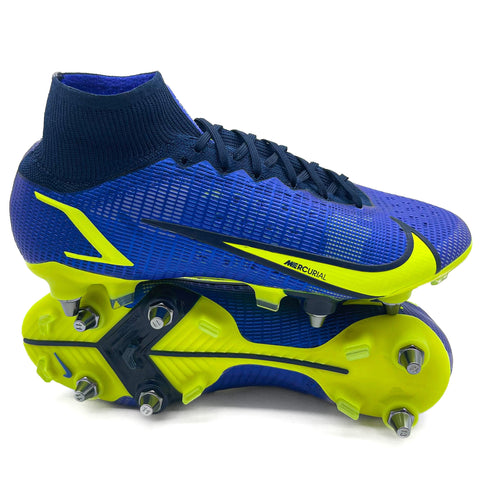 Nike Mercurial Superfly 8 SG-PRO 'Anti-Clog Recharge - Sapphire/Volt/Blue Void'