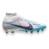 Nike Mercurial Superfly 9 AG Blast 'Anti-Clog Blast - White/Baltic Blue/Pink Blast/Indigo Haze'