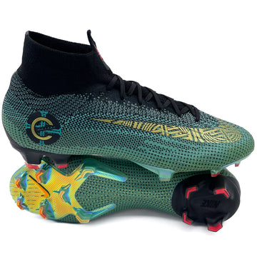 Nike Mercurial Superfly VI FG Elite "CR7 Chapter 6:Born Leader - Clear Jade/Vivid Gold/Black"