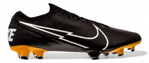 Nike Mercurial Vapor 13 FG - Elite Leather Tech Craft - Black/White/Gold Metallic – Boots Plug, photo 1