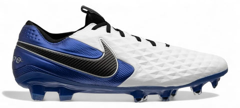 Nike Tiempo Legend 8 Elite FG 'Daybreak - White/Black/Hyper Royal/Metallic Silver'