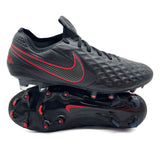 Nike Tiempo Legend 8 FG 'Black X Chile Red - Black/Chile Red/Dark Smoke Grey'