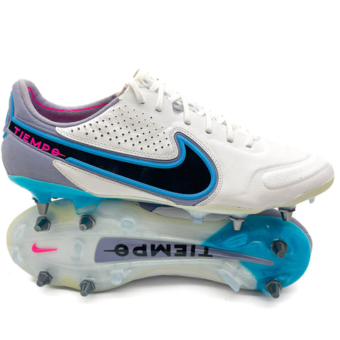 Nike Tiempo Legend 9 SG-PRO 'Anti-Clog Blast - White/Black/Baltic Blue/Pink Blast'