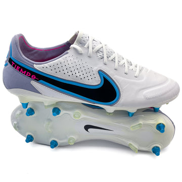 Nike Tiempo Legend 9 SG-PRO Elite "Anti-Clog Blast - White/Black/Baltic Blue/Pink Blast"