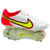 Nike Tiempo Legend 9 SG Elite "Anti-Clog Motivation - White/Volt/Bright Crimson"