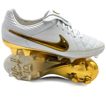 Nike Tiempo Legend V FG Elite "10R Touch of Gold - Metallic Summit White/Metallic Gold Coin LIMITED EDITION"