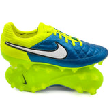 Nike Tiempo Legend V FG Elite "Blue Lagoon/Volt/White Women"