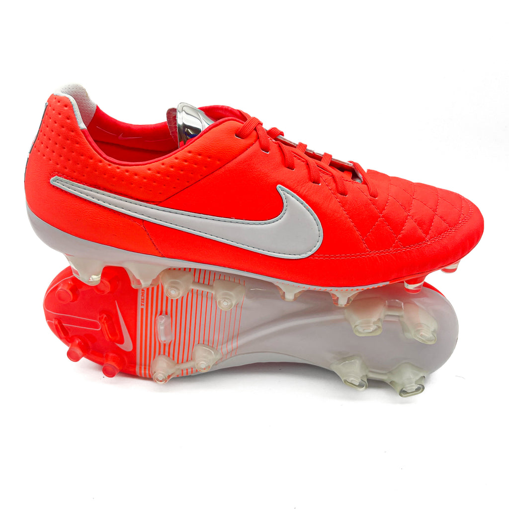 Nike Tiempo Legend V FG ELITE 'Total Crimson/White/Metallic Silver
