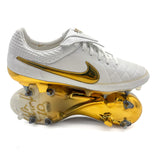 Nike Tiempo Legend V SG-PRO Elite "10R Touch of Gold - Metallic Summit White/Metallic Gold Coin LIMITED EDITION"