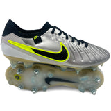 Nike Tiempo Legend X SG ELITE "Anti-Clog Mad Voltage - Metallic Silver/Black/Volt"