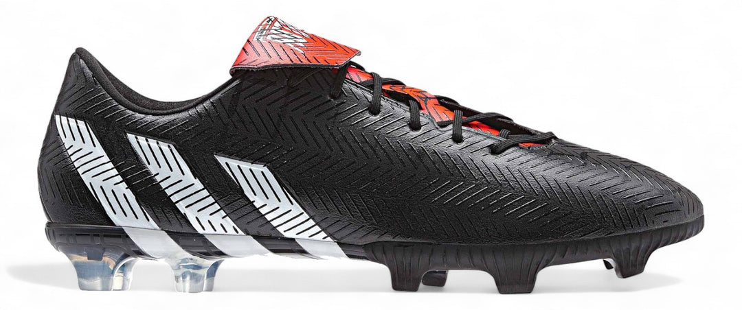 Adidas Predator Instinct FG - Elite Tongue - Core Black/White/Solar Red – Boots Plug, photo 1