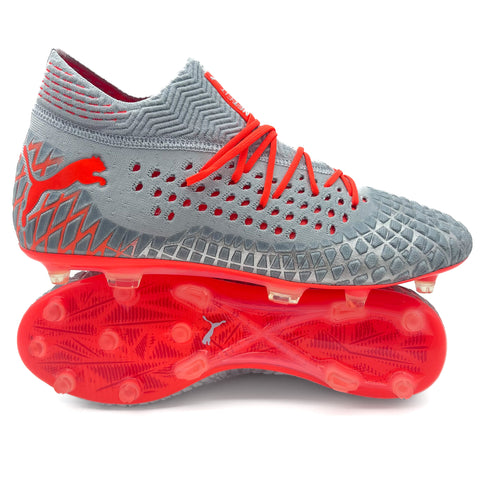 Puma Future 4.1 Netfit FG 'Anthem - Grey/Energy Red'