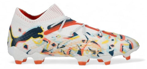 Puma Future 7 Ultimate FG/AG 'NJR Creativity - White/Ocean Tropic/Turquoise Surf/Hot Heat/Sun Stream LIMITED EDITION'