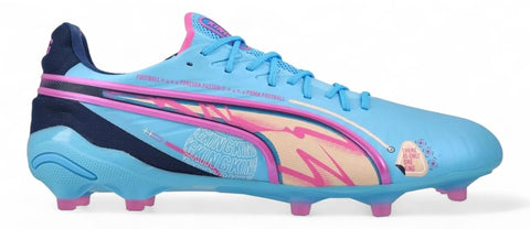 Puma King Ultimate 2024 FG 'Volume Up - Luminous Blue/Poison Pink/Blazing Blue'