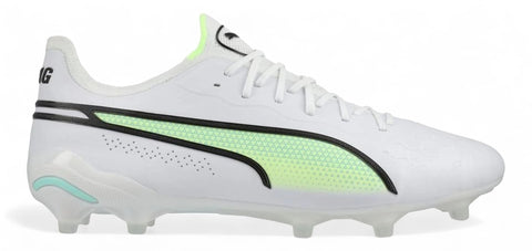 Puma King Ultimate FG 'Pursuit - PUMA White/PUMA Black/Fast Yellow/Electric Peppermint Women'