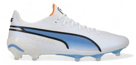 Puma King Ultimate FG 'Supercharge - PUMA White/PUMA Black/Blue Glimmer/Ultra Orange'