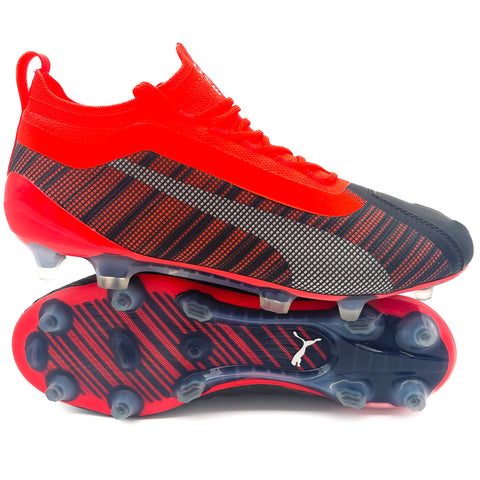 Puma One 5.1 FG 'Anthem - PUMA Black/Energy Red/Puma Silver'