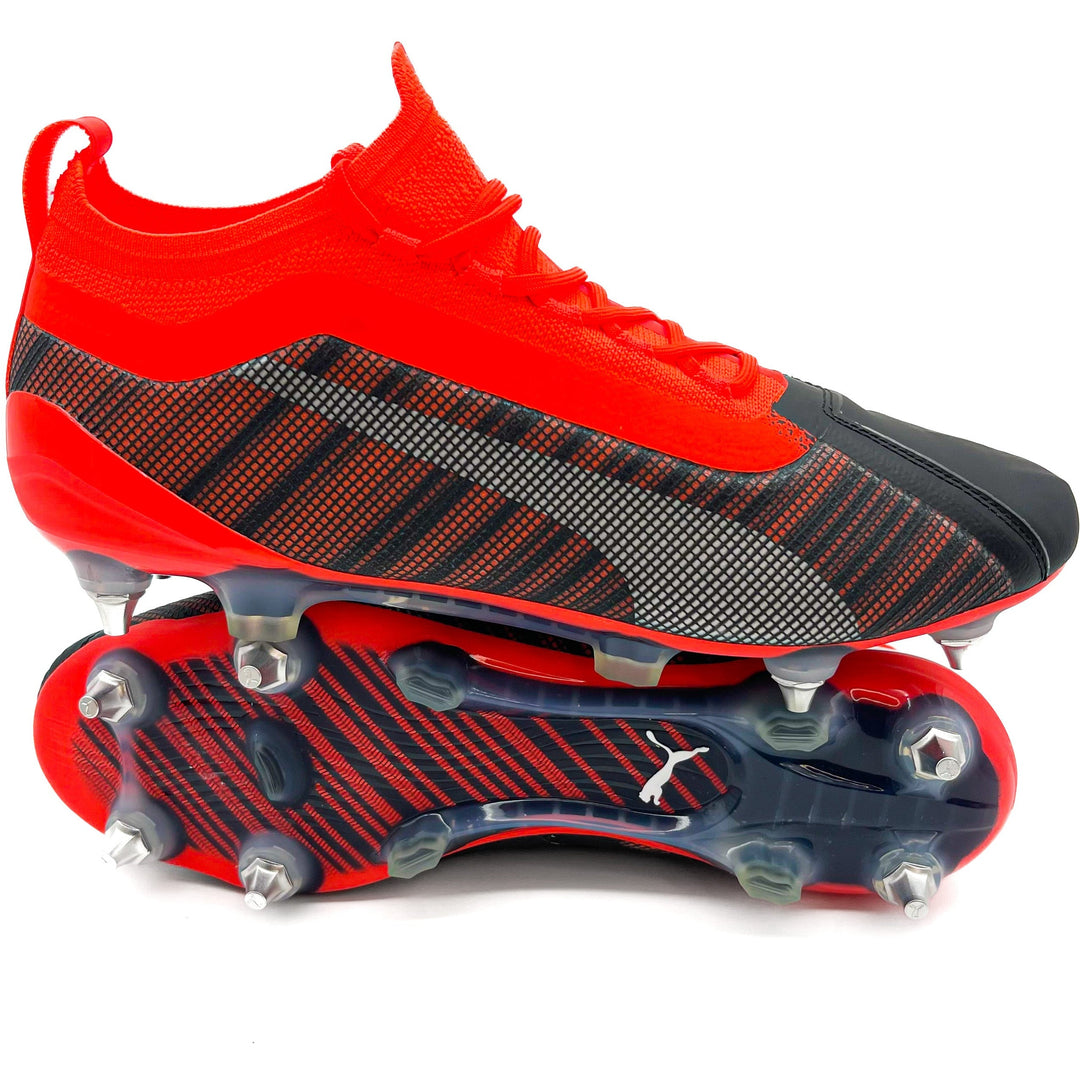 Puma One 5.1 SG - Elite Anthem - PUMA Black/Energy Red/Puma Silver – Boots Plug, photo 1