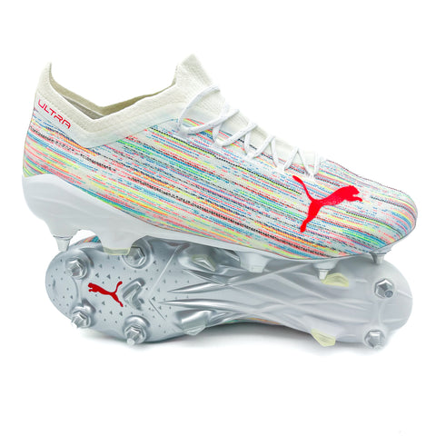 Puma Ultra 1.2 SG 'Spectra - PUMA White/Red Blast/Puma Silver'