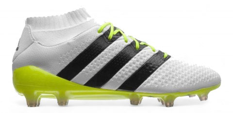 Adidas Ace 16.1 Primeknit FG/AG - Elite Feather White/Core Black/Solar Yellow – Boots Plug, photo 1
