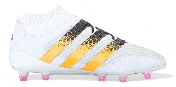 Adidas Ace 16.1 Primeknit FG/AG - Elite White/Solar Gold/Shock Pink – Boots Plug, photo 1