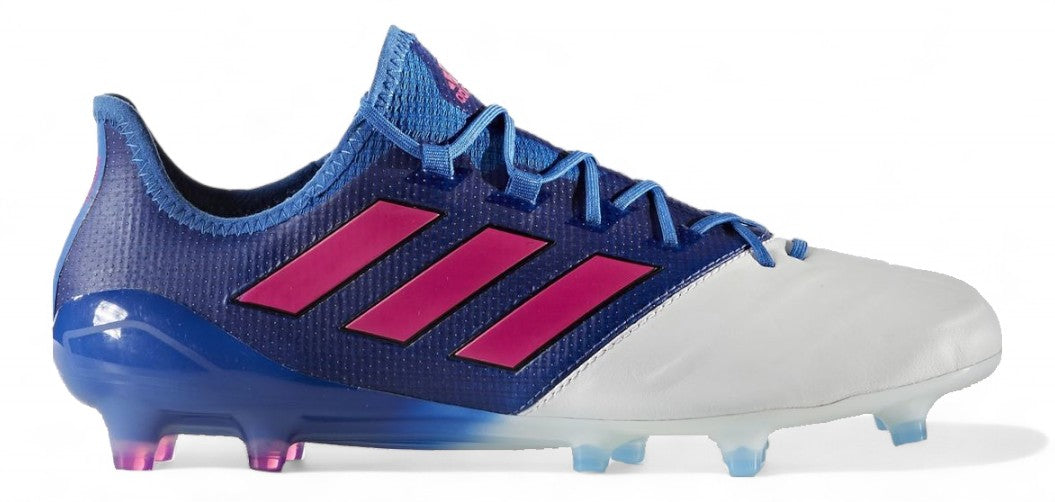 Adidas Ace 17.1 Leather FG - Elite Blue Blast - Blue/Shock Pink/Feather White – Boots Plug, photo 1